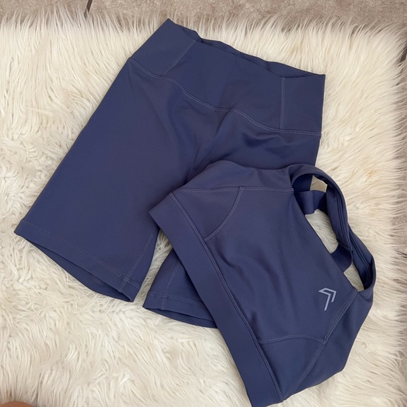 Oner Active Slate Blue Timeless Shorts S NWOT - Picture 4 of 5